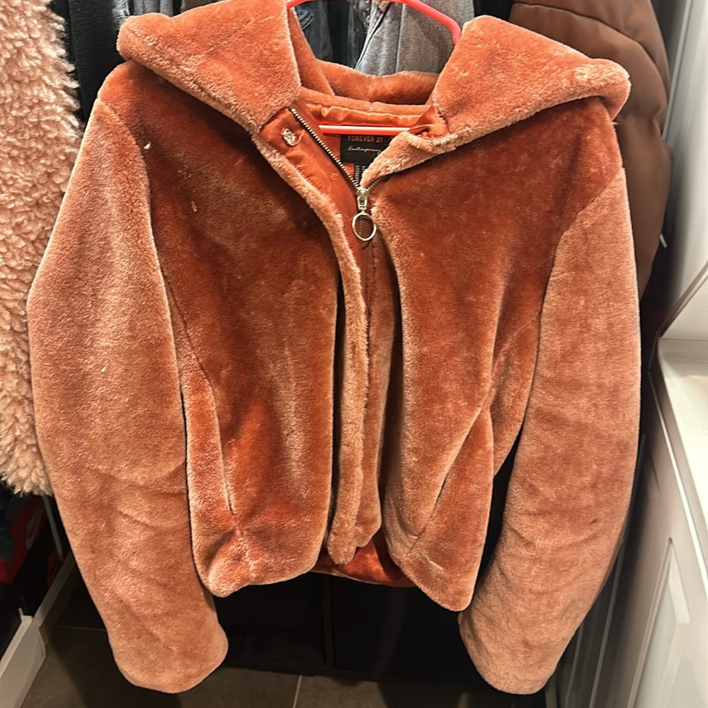 Faux fur jacket
